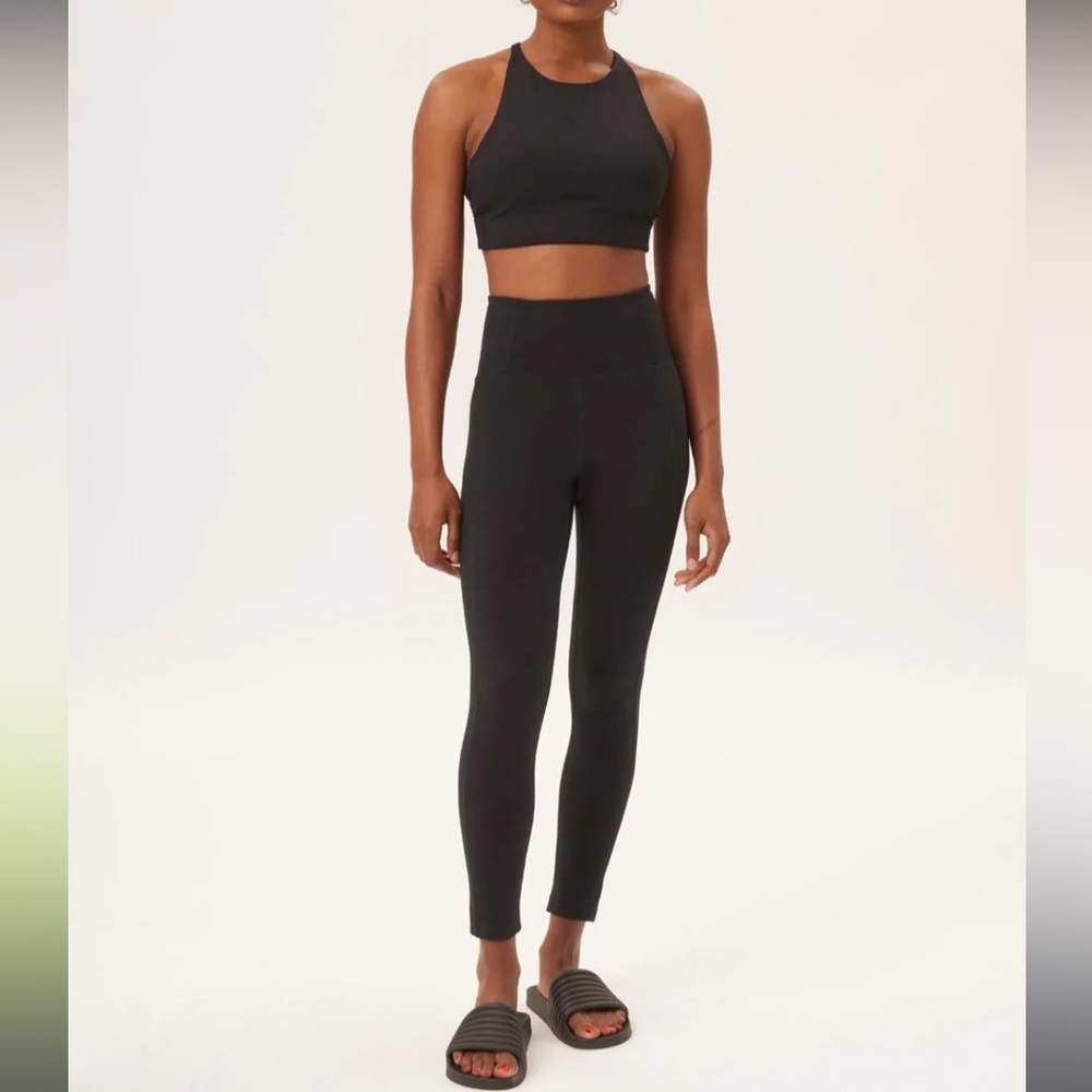 Girlfriend Collective Black Compressive High-Rise Legging Small